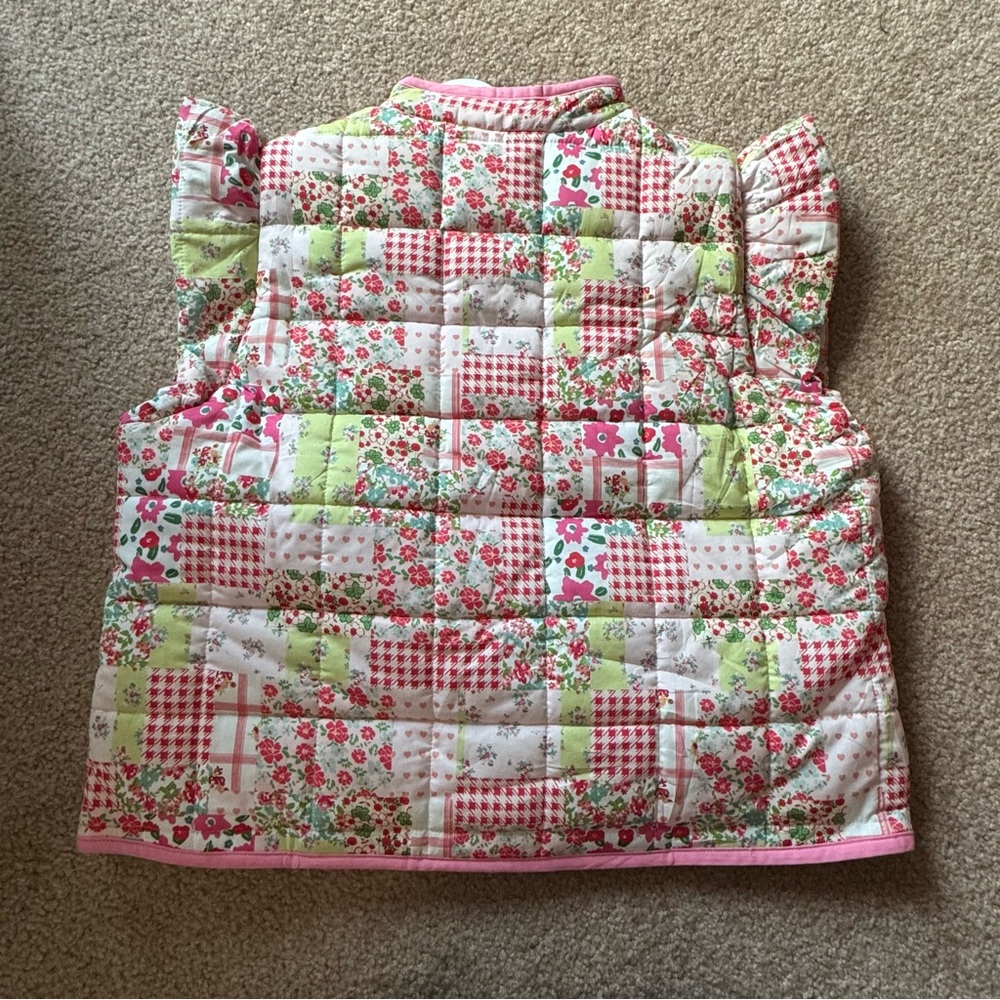 Patchwork floral tie vest - Picture 3 of 4